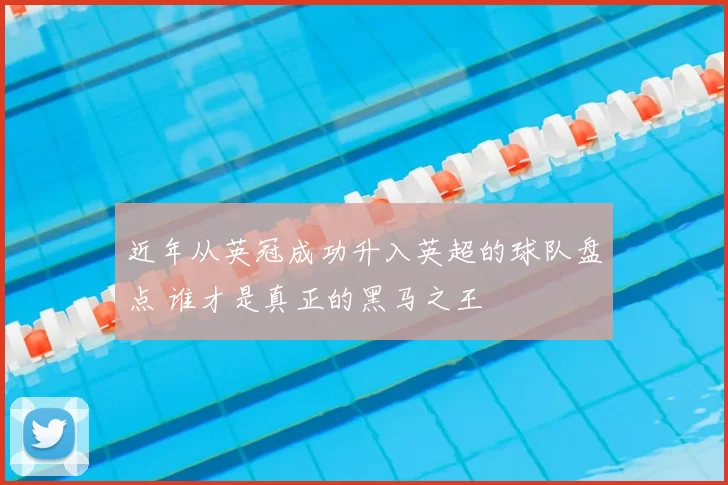 近年从英冠成功升入英超的球队盘点 谁才是真正的黑马之王